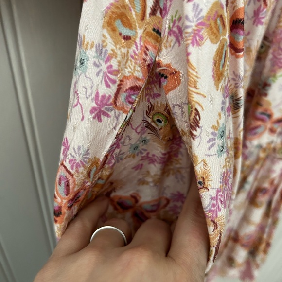 ByTimo Floral Babydoll Mini Dress Small Feather Print - Picture 6 of 7